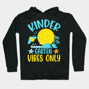 Back To School Kindergarten Vibes Retro Teacher Kids Sunset Hoodie